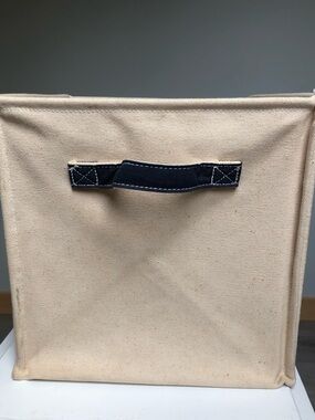 L.L.Bean Canvas Tote Storage Cube With Handles